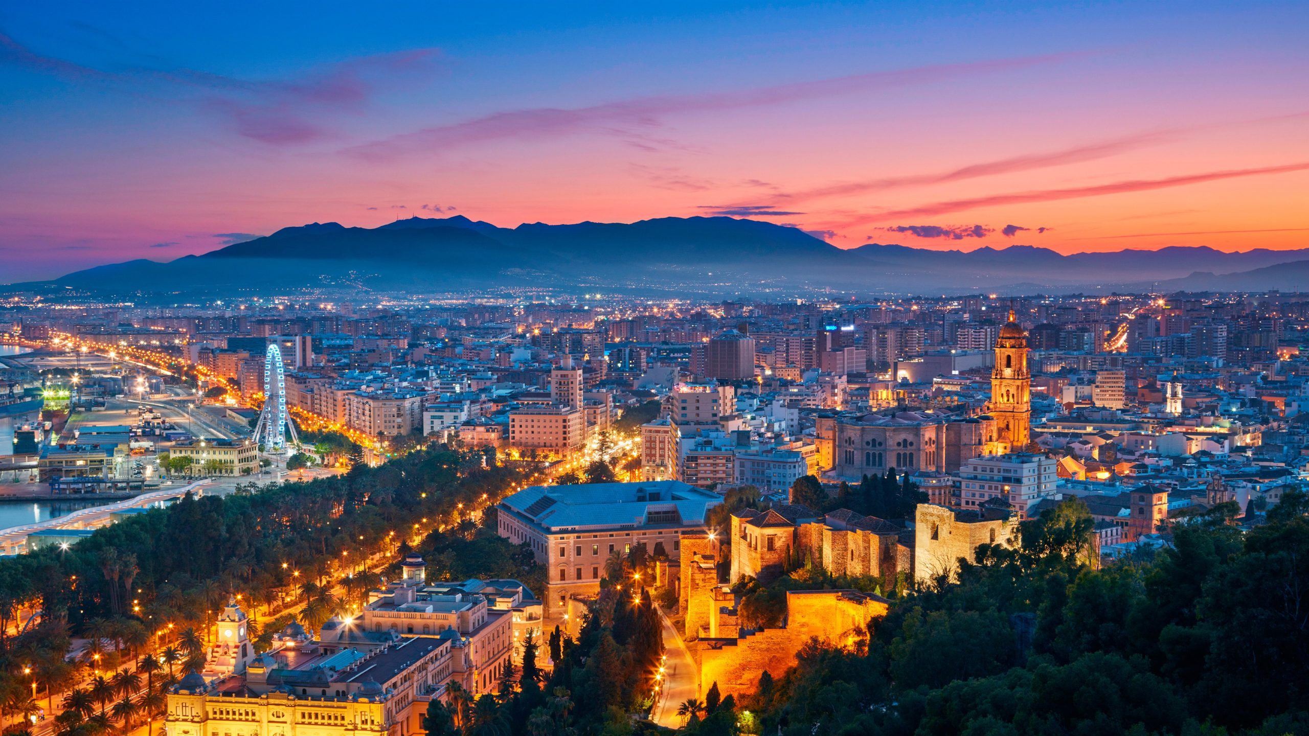 Barcelona skyline with Sagrada Família