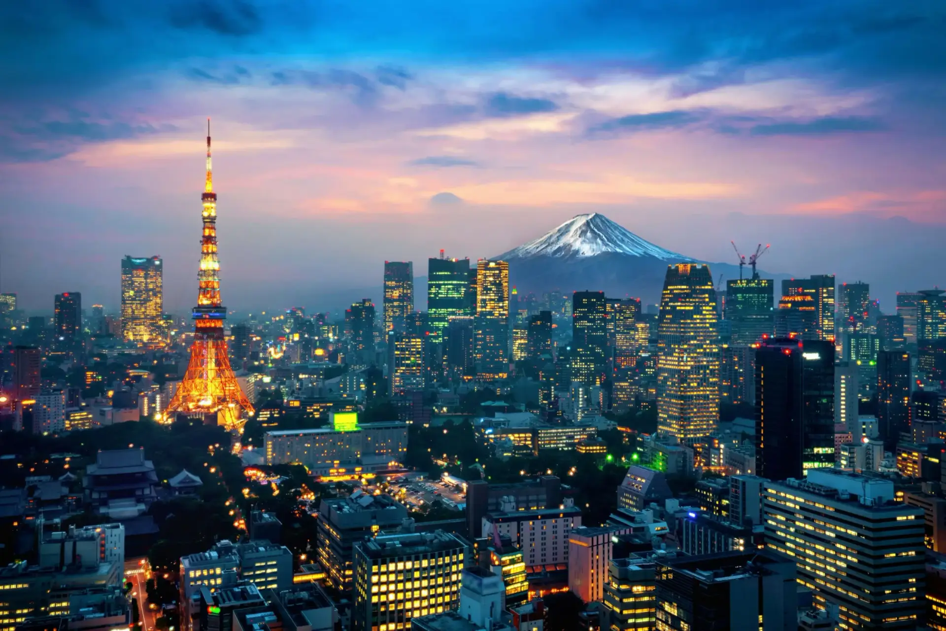 Tokyo skyline with Mount Fuji
