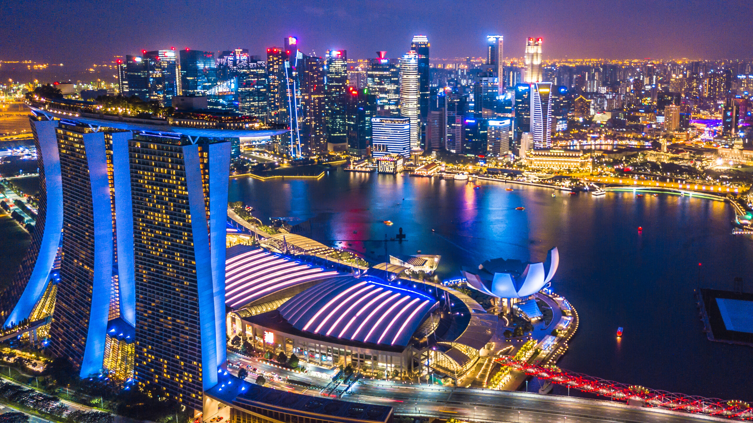 Smart Singapore skyline
